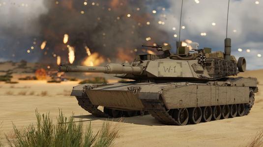 M1A1/M1A2 Abrams Click-Bait with moving turret and barrel