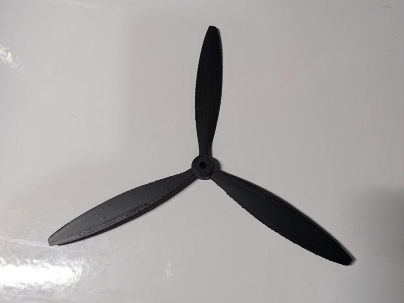 RC 10 x 5.25 Inch Tri-Blade Propeller, 6mm Bore