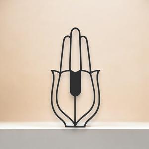 Anjali Mudra Line Art - Desktop Line Art
