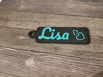 Keychain with Name Lisa