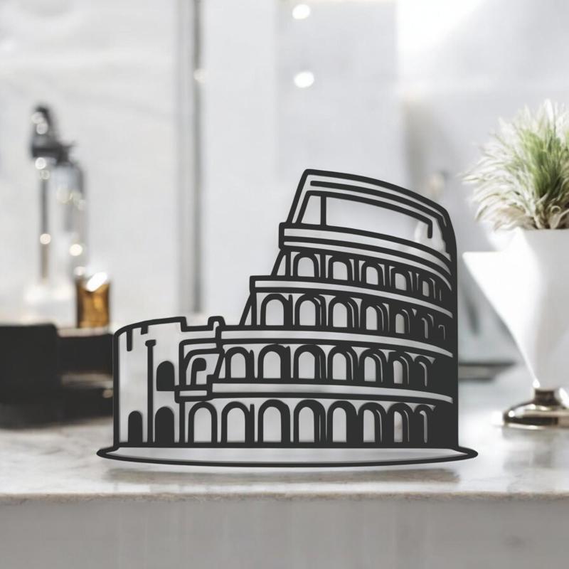 Colosseum Line Art - Desktop Line Art