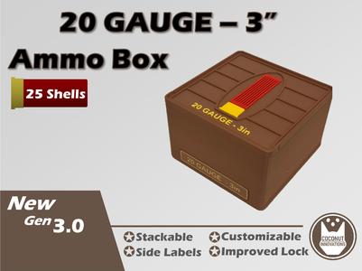 Ammo Storage Box 20 Gauge 3 inch - 25 Shells