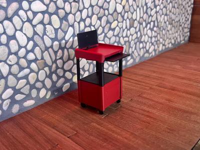 miniature trolley diagnostic 1:10 for diorama 