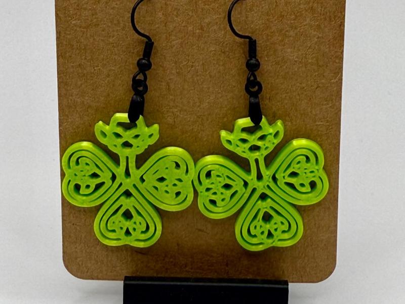 Celtic Shamrock St. Patrick's Day Earrings