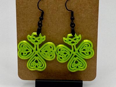 Celtic Shamrock St. Patrick's Day Earrings