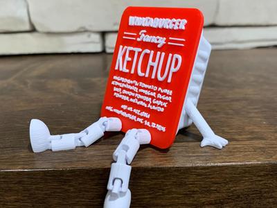Whataburger Articulated Fancy Ketchup Packet