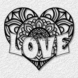boho love heart wall art valentines day home decor