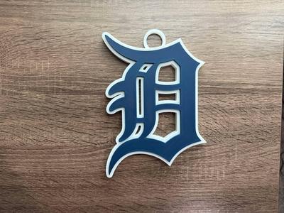 Detroit Tigers Oversized Necklace, Pendant