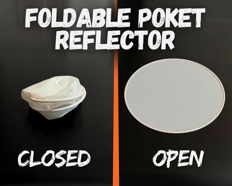 Foldable Pocket Reflector: Your Portable Photography Tool