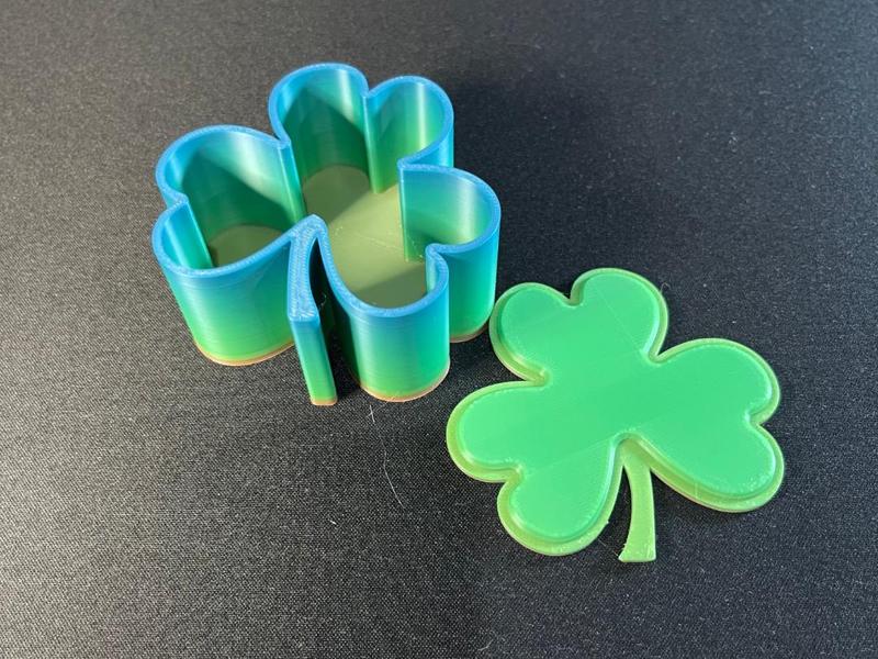 Shamrock Storage Box – Lucky Clover Trinket Box