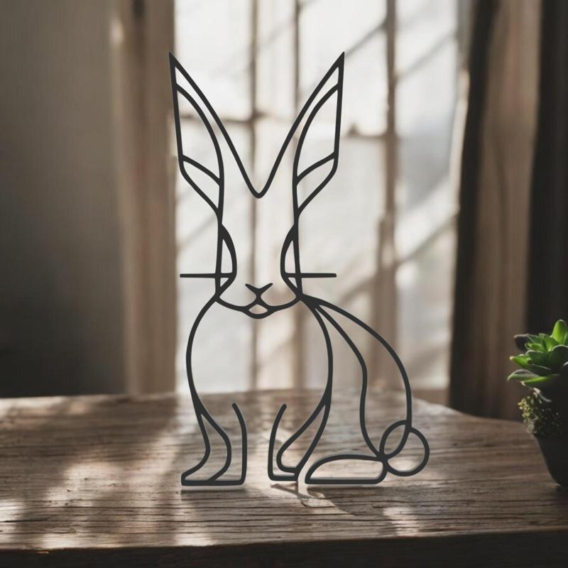 Rabbit Line Art - Desktop Line Art
