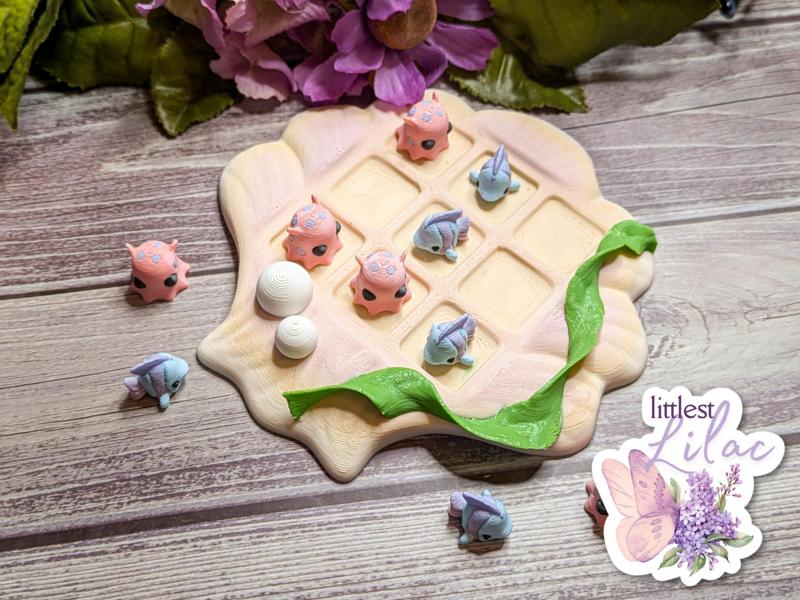 Underwater Tic Tac Toe Game Board - Octopus & Fish