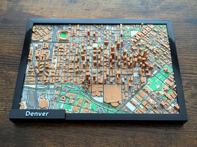 Denver Colorado 3D Miniature v2