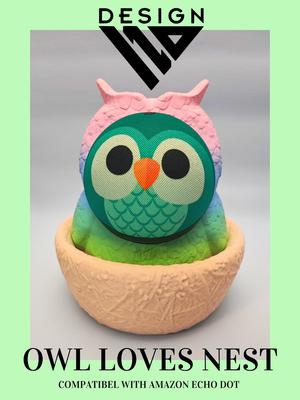 Owl loves nest - COMPATIBLE with Alexa Echo Dot Amazon
