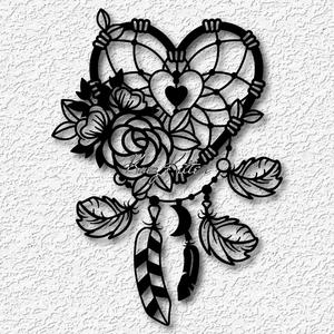 heart dreamcatcher wall art southwestern flowers home decor