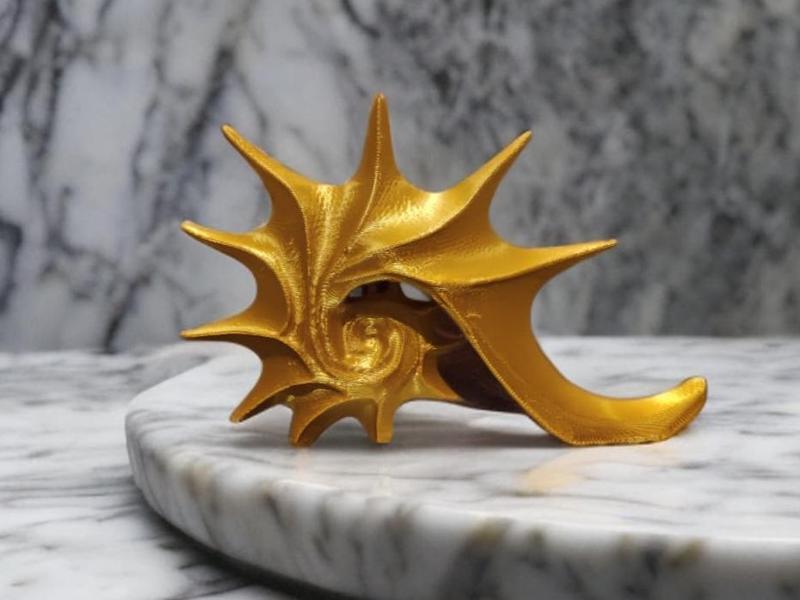 Abstract Seashell Decoration