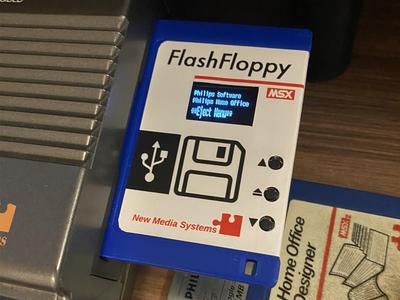 NMS8245 MSX2 Gotek floppy display enclosure