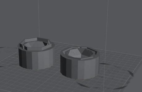 D20 Ice Cube Holder (42mm ice cube, can be resized)