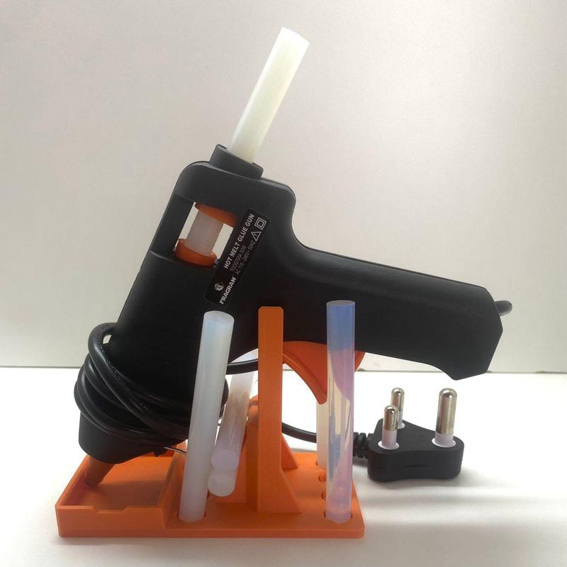 Hot Glue Gun Stand With Glue Stick Holder