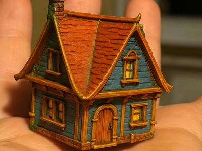 miniature medieval house 