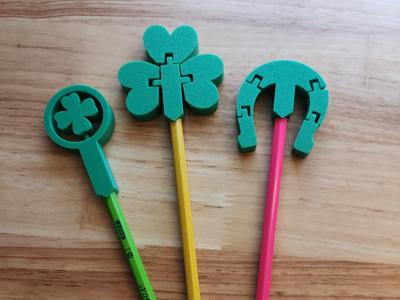 St Patricks Day pencil toppers