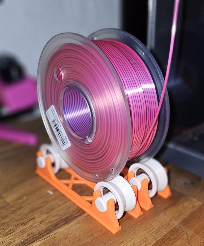 Spool holder with bearings made shorter for little spools (250g)