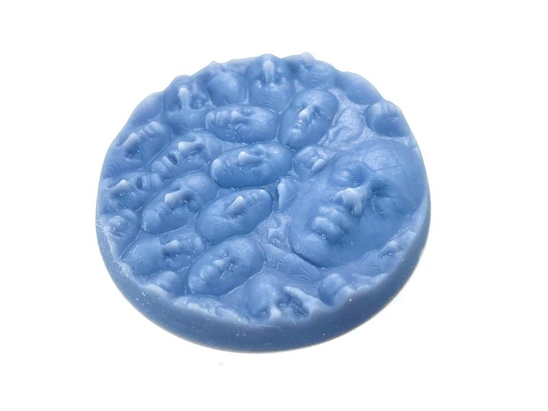 33-Piece Round Base Set with Magnet Slots : Stone Faces