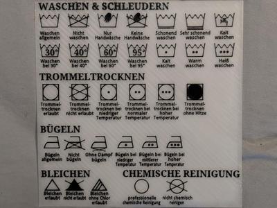 Laundry symbols guide