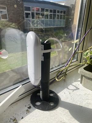 Nanostation AC LOCO temporary stand for indoor use!