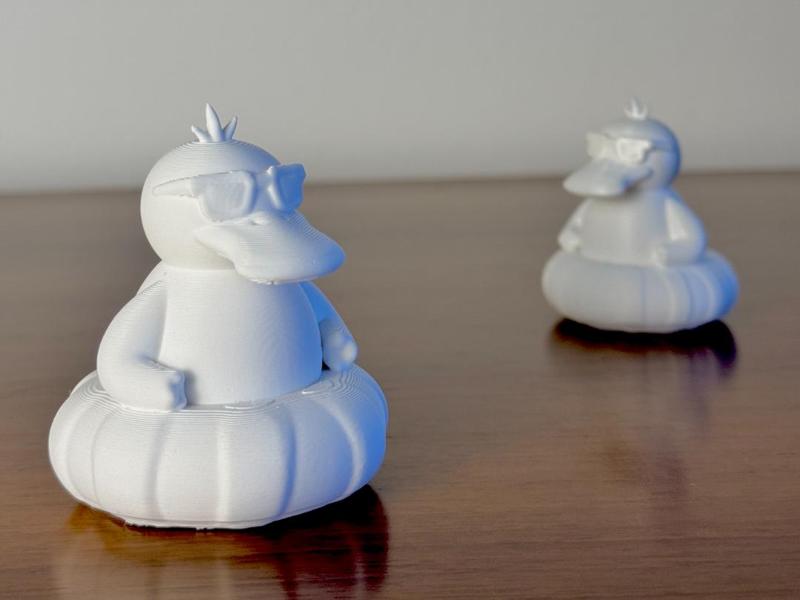 Summer Psyduck - 3D Donut Figurine