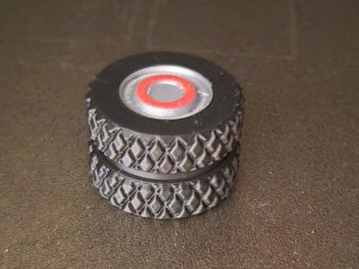 Twin wheel for toy truck DM 27mm B18mm
