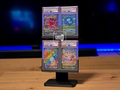 2x2 Pokémon PSA Graded Slab Modern Display Stand 