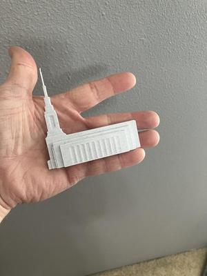 Burley Temple fridge magnet side view