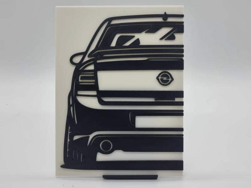 2D Wall Art Opel Vectra C OPC