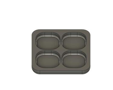 4 quadrant magnetic organizer