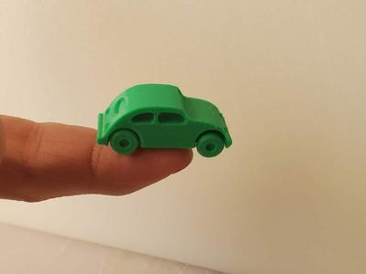 Tiny VW Bug - Easy & Fast Print!