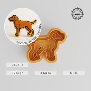 Vizsla Shape Cutter & Stamp Set, Dog Breed Cookie and Fondant Tools, 3 Sizes, 6 Pieces PRODUCT_289