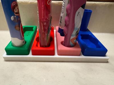 Toothbrush and Toothpaste holder - 2, 3 or 4 trays