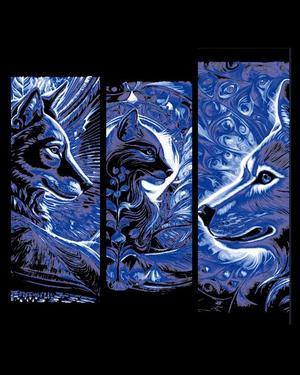 Artful designs of animal guides ready to show the way - Set of 3 Bookmarks