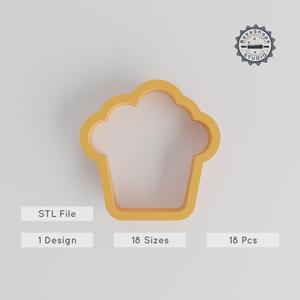 Muffin Shape Cutter Set, 18 Pieces, Various Sizes, Perfect for Cookies & Bakery Pastries, Fondant & Clay Craft PRODUCT_1440