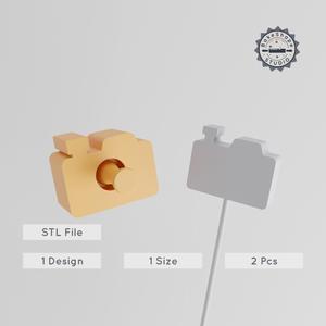 Camera Cake Pop Mold, Travel Memories Theme, 2-Piece STL Set for 3D Printing PRODUCT_2781