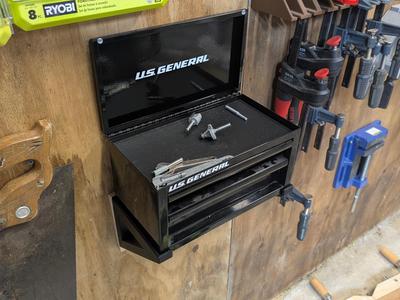 US General Mini Toolbox Wall Mount (heavy duty)