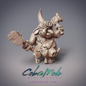 Boar folk Warrior - Ugmak, Goksagu Smith Apprentice (Pre-Supported)
