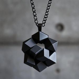 Cube Pendant – Geometric Precision in Motion