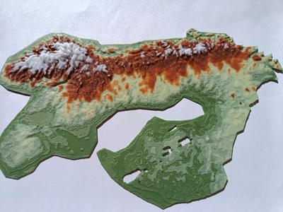Terrain Map - Colored - Scandinavia