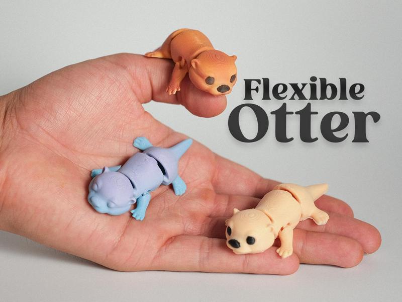 Benny the otter – Articulated & keychain