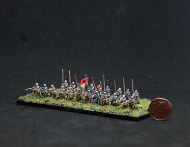 6mm Late Medieval mounted men-at-arms (or knights)