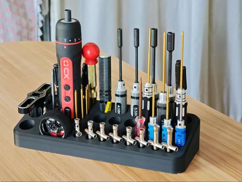 Desktop Tool Organizer Suitable for all screwdrivers, including electric screwdrivers (electric screwdrivers with a diameter of 40mm or less)