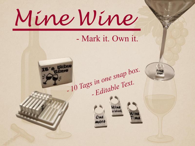 Mine Wine – Wine Glass Markers