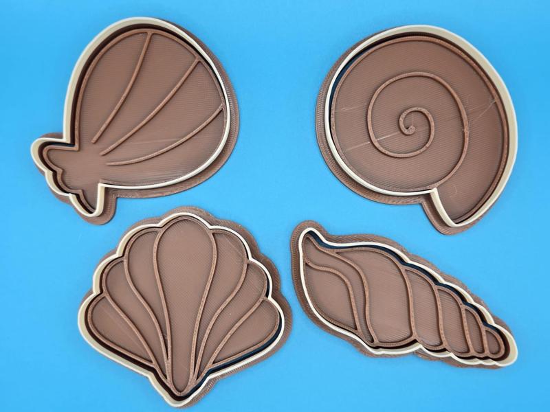 Sea Shell Summer Beach Sand Cookie Cutter Playdoh